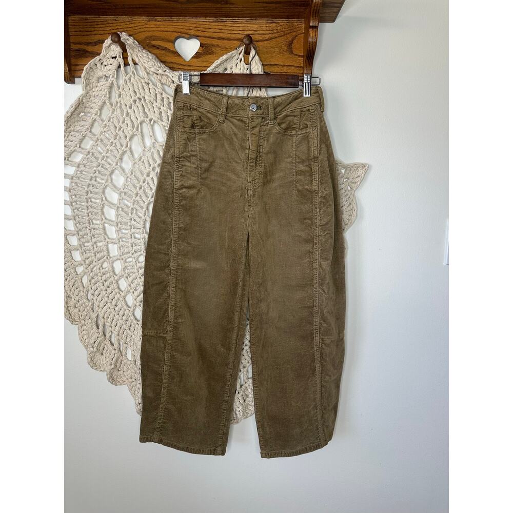Anthropologie Pilcro Kenna Heritage Mid Rise Barrel Pants  Size 0/24